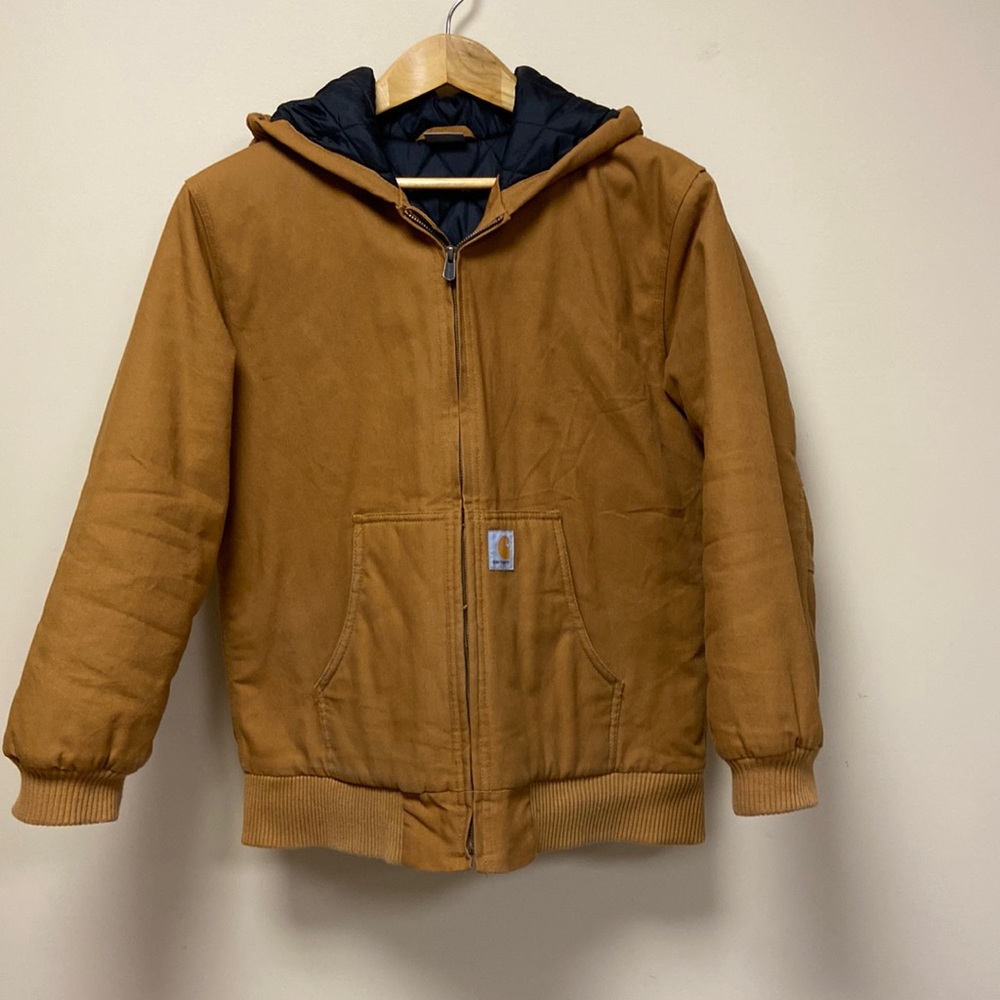 Carhartt Boys Brown Jacket size large (14-16)